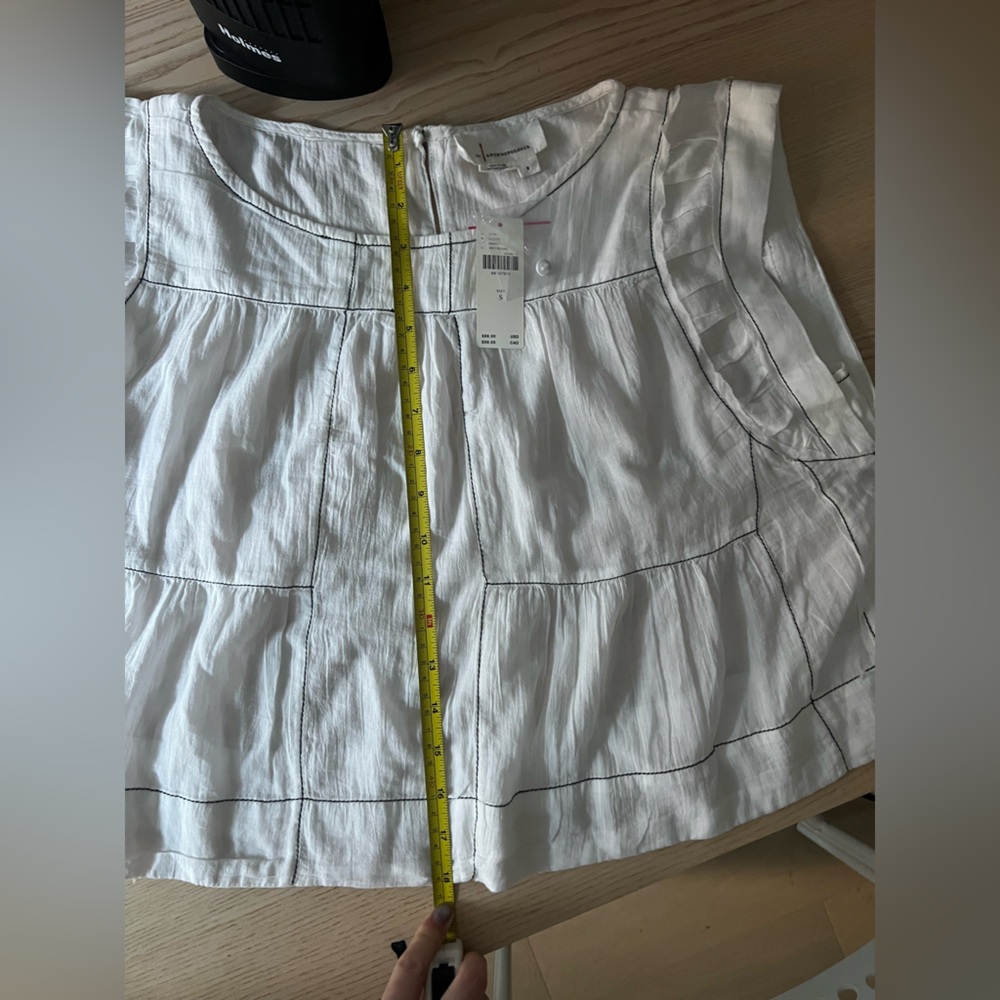 Anthropologie Cream Blouse - Picture 6 of 12